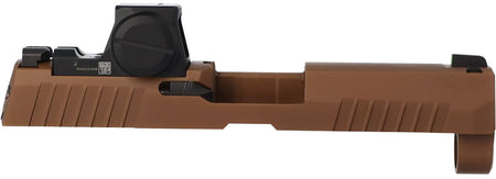 Sig Sauer 8901569 P320 RXP Slide Assembly 9mm Luger Coyote Brown with ROMEO-X Pro Optic Co-Witness Iron Sights