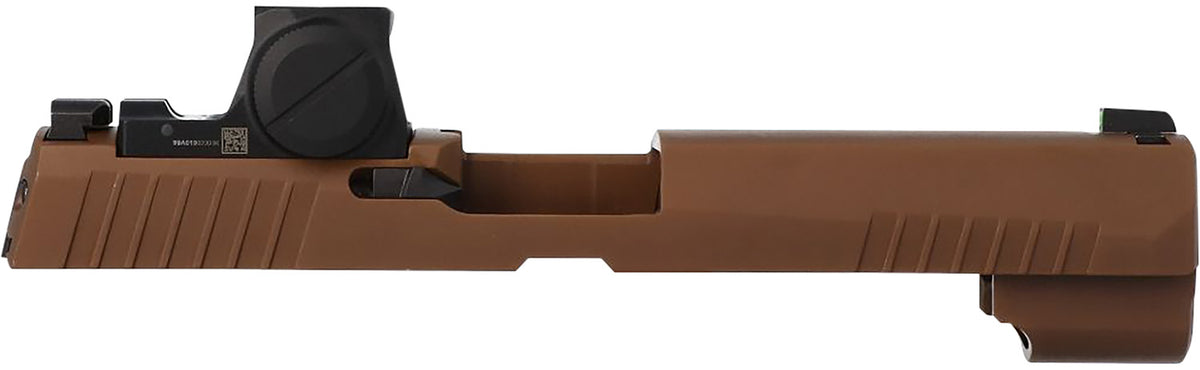 Sig Sauer 8901571 P320 RXP X-Series Full/Carry/Compact Slide Assembly 9mm Luger Coyote Brown Serrated ROMEO-X Pro 4.7" Barrel Compatible