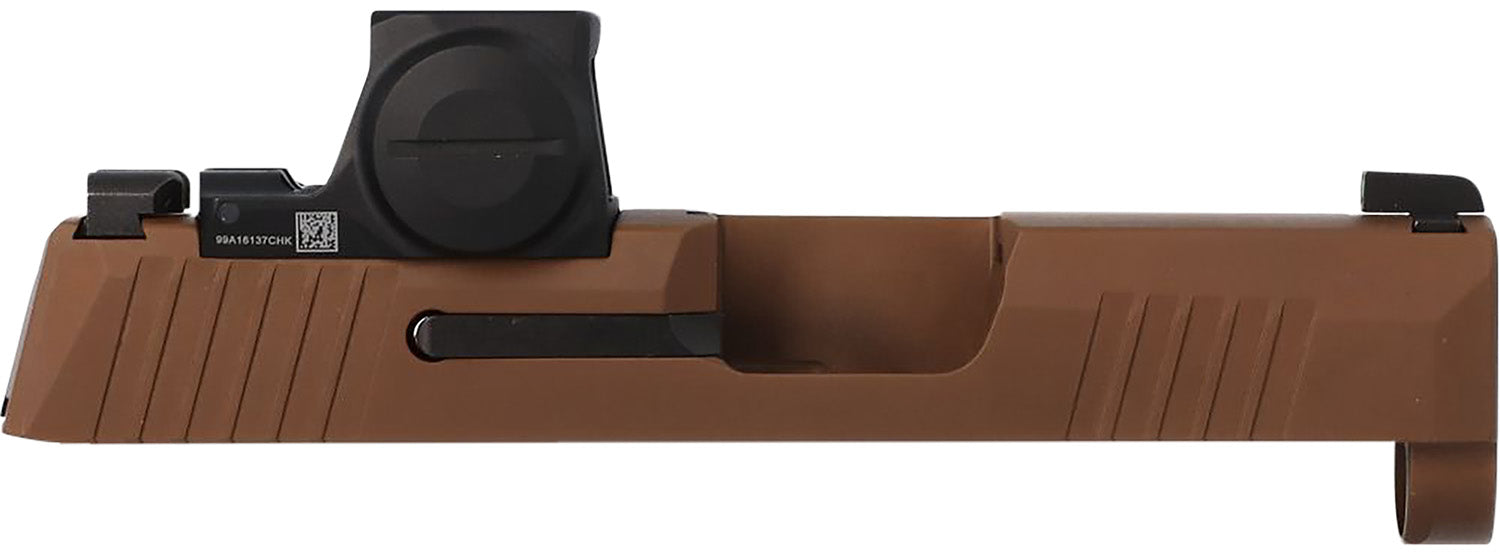 Sig Sauer 8901556 P365 9mm Luger Coyote Brown Cerakote Stainless Steel Serrated Replacement Slide