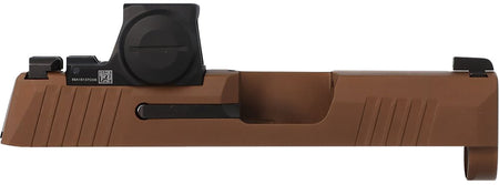 Sig Sauer 8901556 P365 9mm Luger Coyote Brown Cerakote Stainless Steel Serrated Replacement Slide