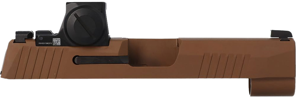 Sig Sauer 8901559 P365XL 9mm Luger Coyote Tan Cerakote Stainless Steel Serrated Replacement Slide