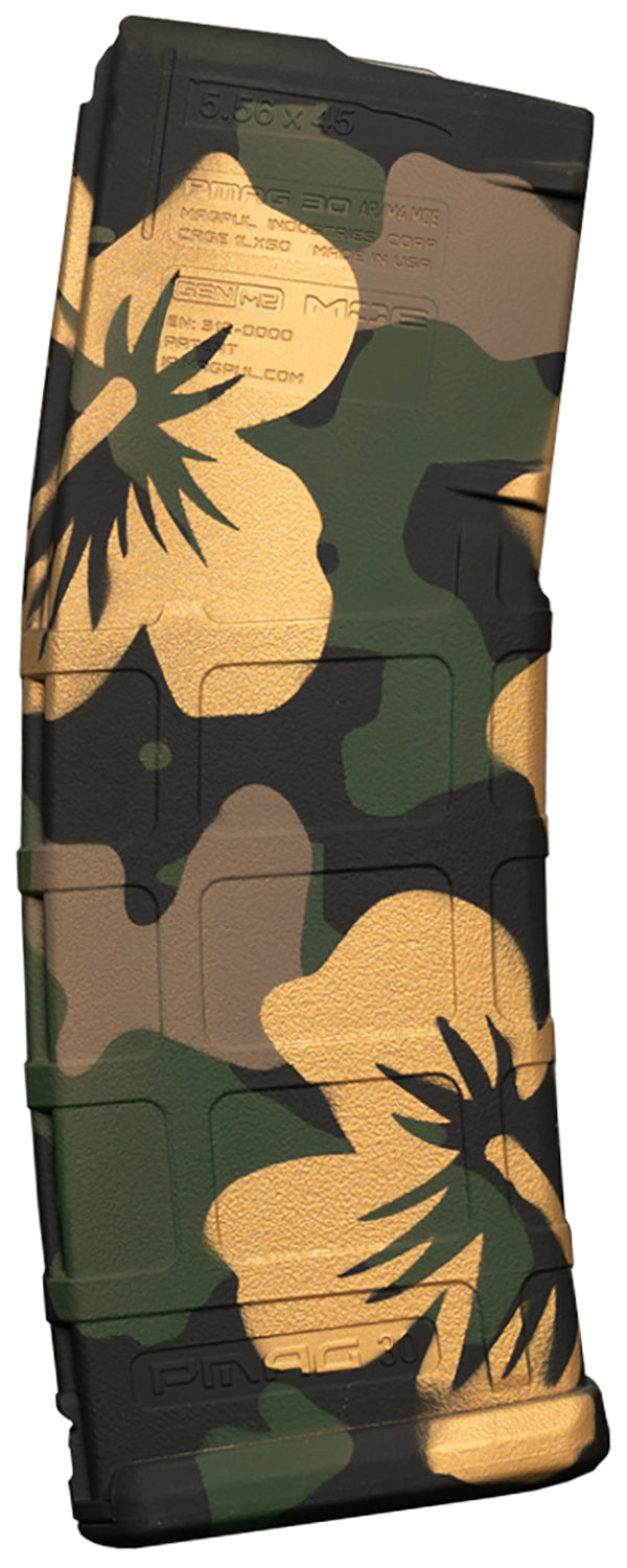 Weapon Works 228056 PMAG GEN M2 MOE 30rd AR/M4 Magazine Aloha Woodland Polymer