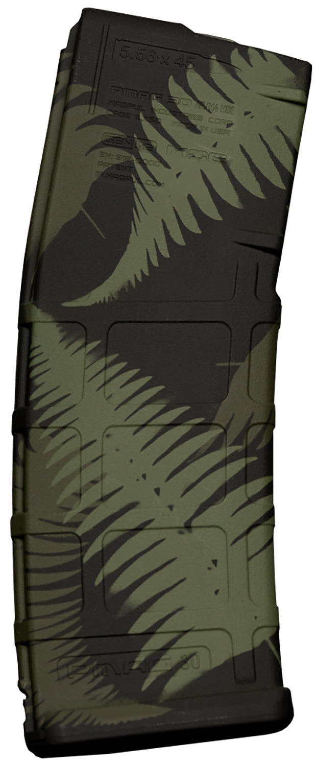 Weapon Works 228048 PMAG GEN M2 MOE 30rd AR/M4 Magazine Ferns Green Polymer