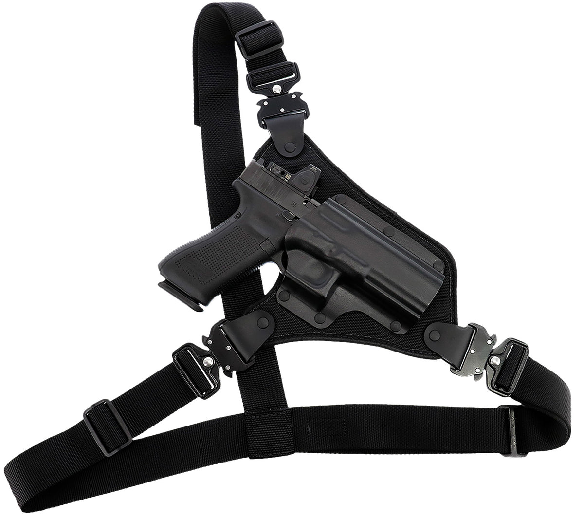Galco High Ready Chest Holster Black Fits Chest Up To 58" for Ruger Alaskan