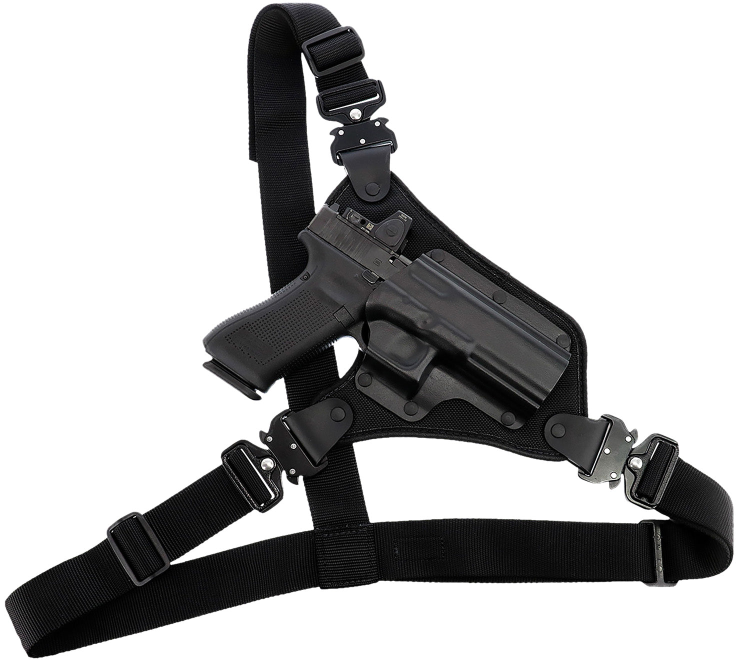 Galco High Ready Chest Holster Black Fits Chest Up To 58" for Ruger Alaskan