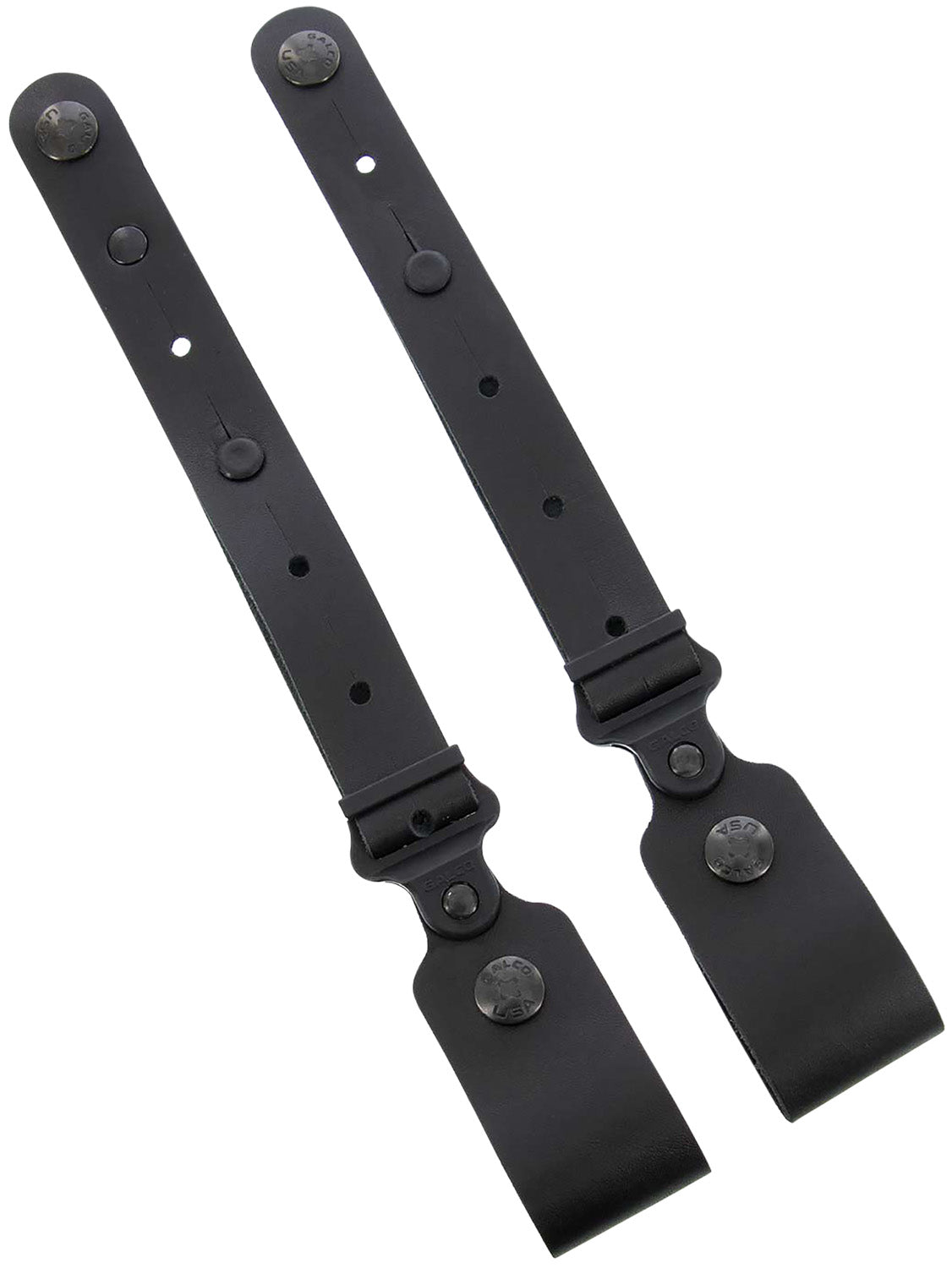 Galco Horizontal Shoulder System Tie Down Set 2.0 Black Full Grain Leather Ambidextrous