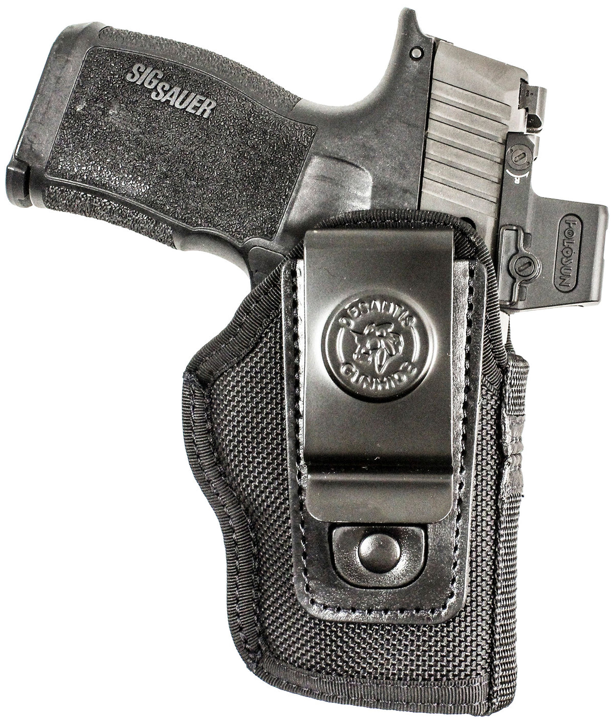 DeSantis Pro Stealth IWB Black Nylon Holster Sig Sauer P365 w/Red Dot Ambidextrous