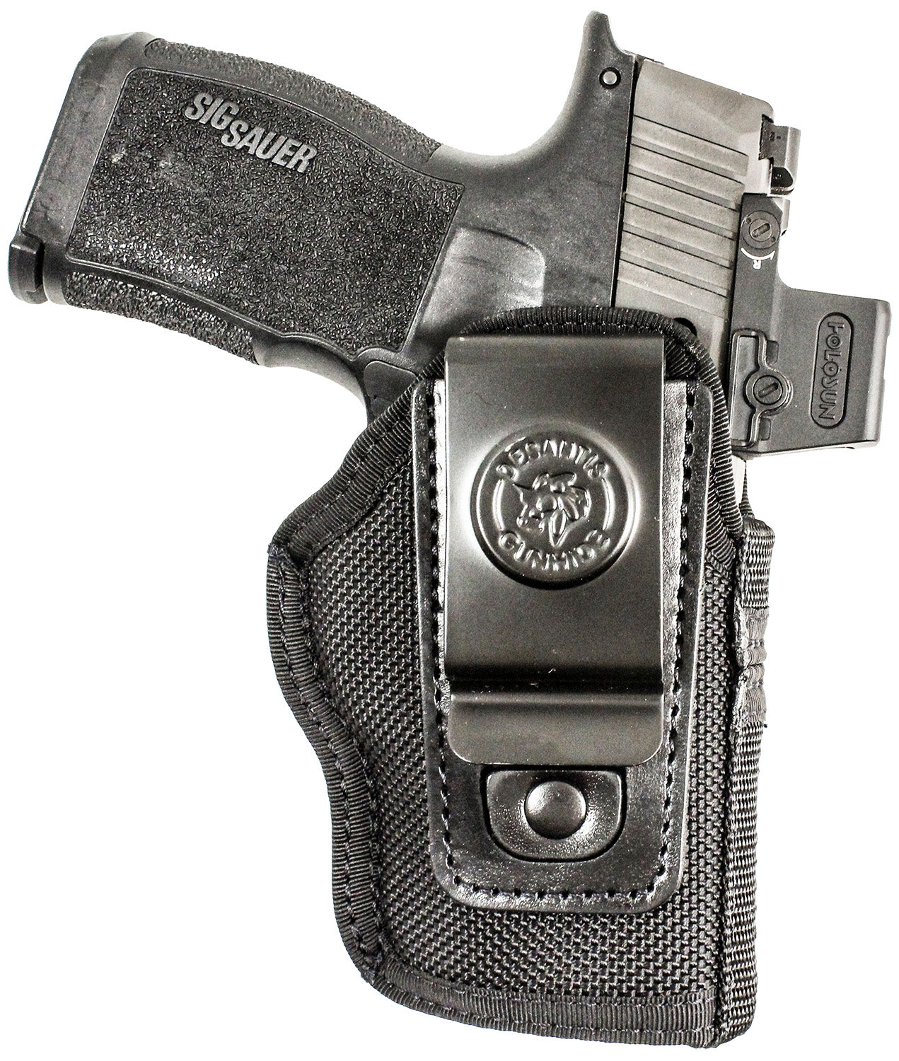 DeSantis Pro Stealth IWB Black Nylon Holster Sig Sauer P365 w/Red Dot Ambidextrous