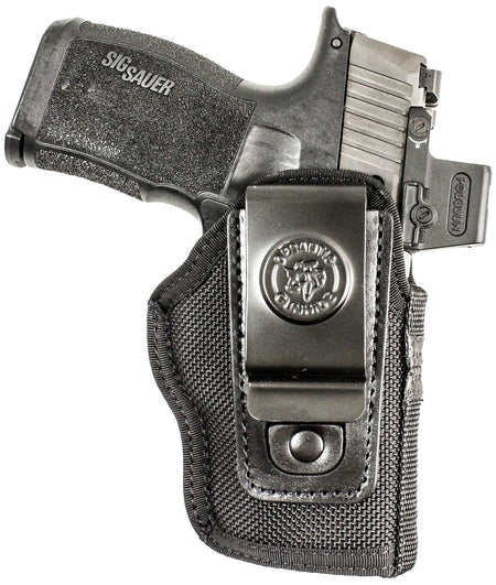 DeSantis Pro Stealth IWB Black Nylon Holster Sig Sauer P365 w/Red Dot Ambidextrous