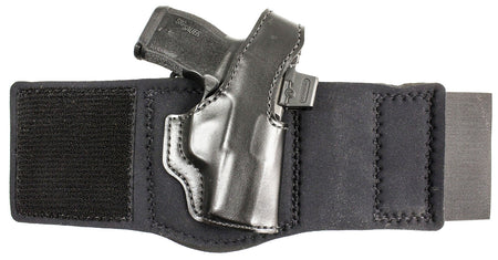 DeSantis Die Hard Ankle Rig Black Leather Holster Sig Sauer P365 w/Red Dot Right Hand