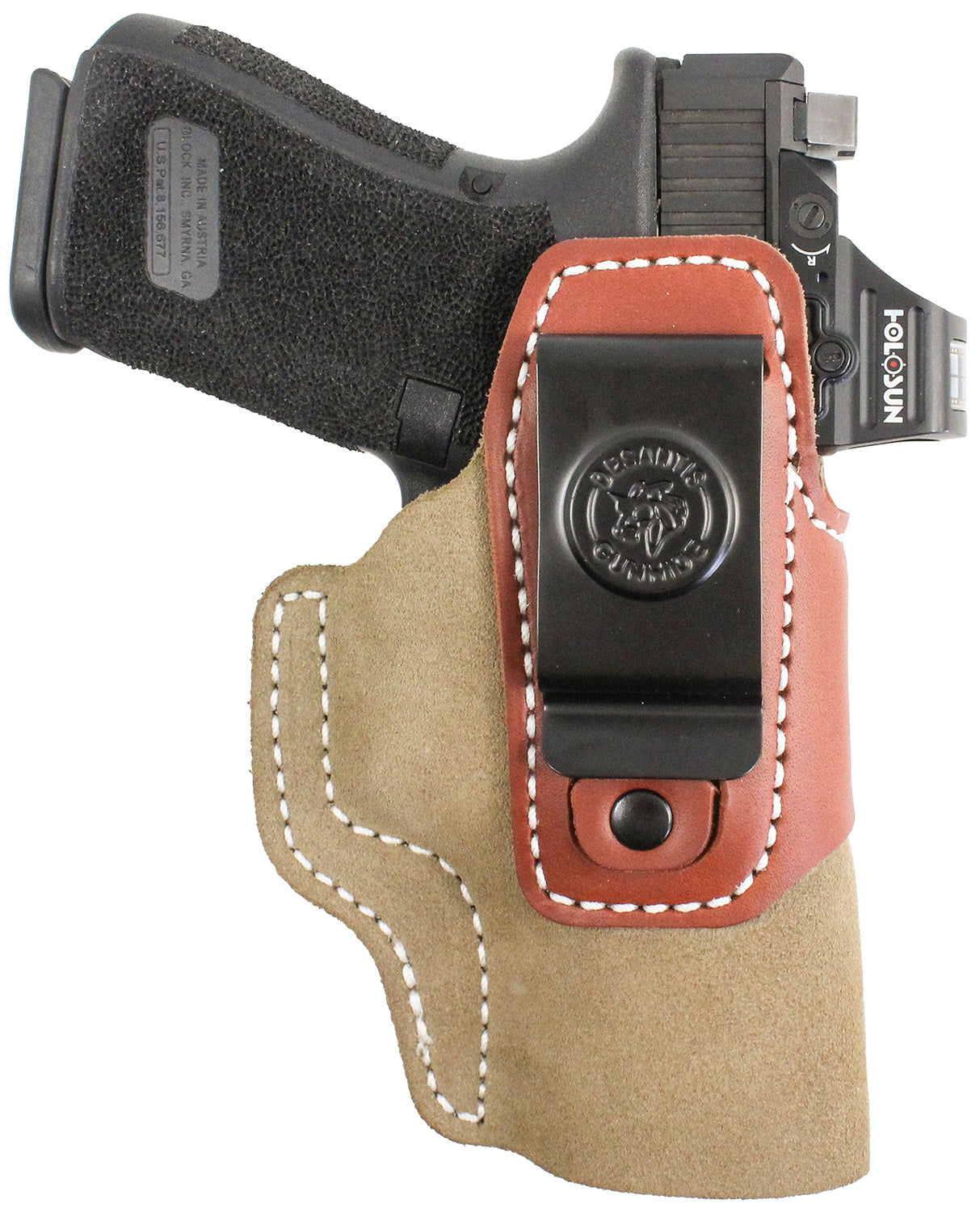 DeSantis Transit IWB Natural Kydex/Leather Belt Clip Holster Ruger LCP II Ambidextrous