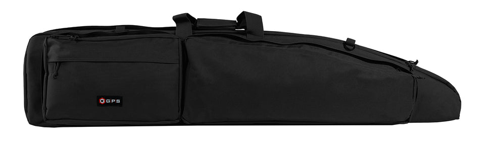 GPS Bags GPSDBRC42BLK Double Bolt Rifle Case 42" Black Holds 2 Scoped Rifles with MOLLE Webbing