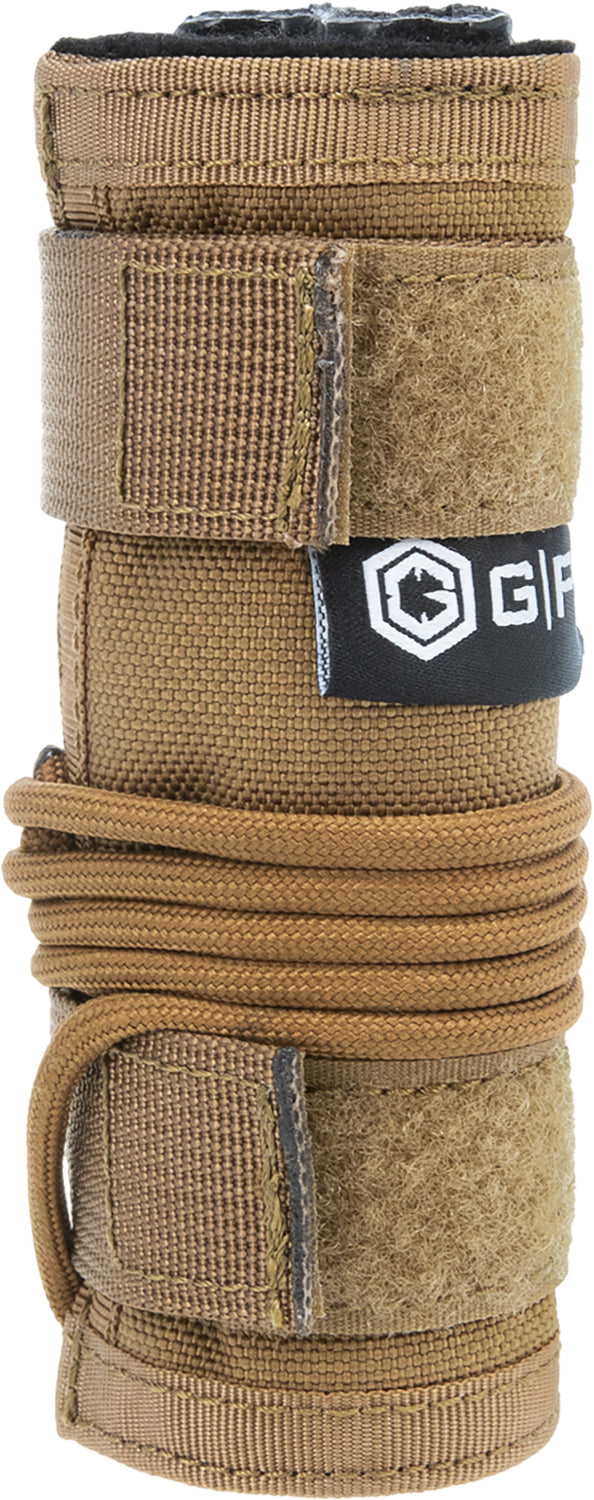 GPS Bags GPST80022LR5T Tactical Suppressor Cover 22 LR Tan 1000D Nylon with Tether Line