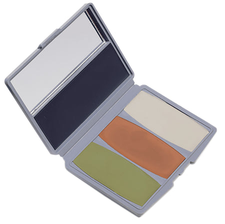 Hunters Specialties Camo-Compac 4-Color Woodland Makeup Kit Mud Brown Black Leaf Green Sand
