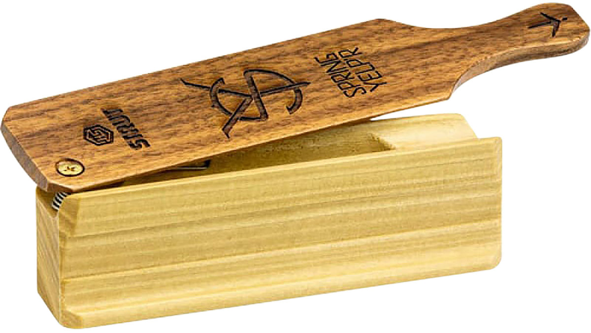Hunters Specialties HSSTR100168 Spring Yelper One-Sided Turkey Box Call Brown Hardwood