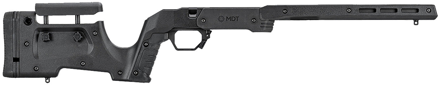 MDT XRS Chassis System Black Aluminum Core with Polymer Panels for Ruger American SA 32.25 Inch