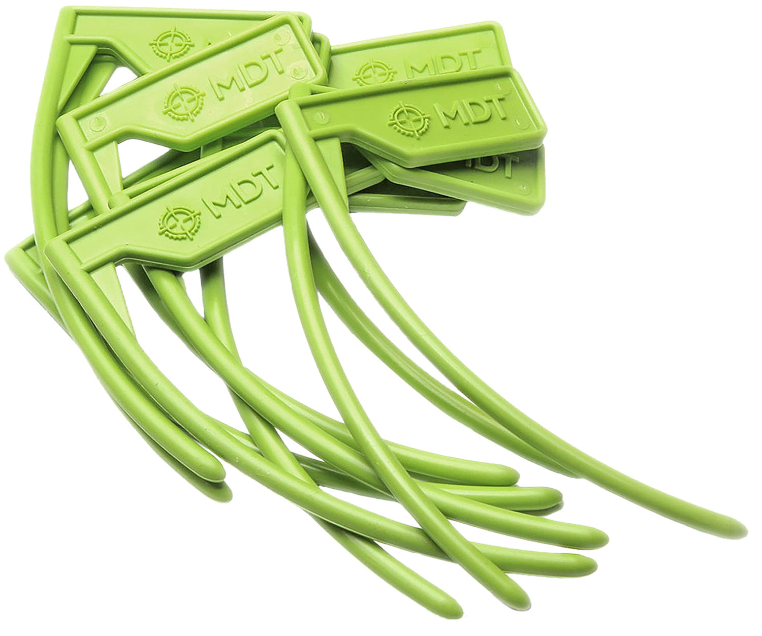 MDT 104544GRN Chamber Flag for 22 Cal and Up - Black/Green, 10 Pack