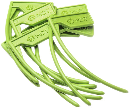 MDT 104544GRN Chamber Flag for 22 Cal and Up - Black/Green, 10 Pack