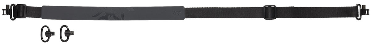 Browning 122979 Warden Universal Black Nylon/Rubber Rifle/Shotgun Sling with QD and Standard Swivels