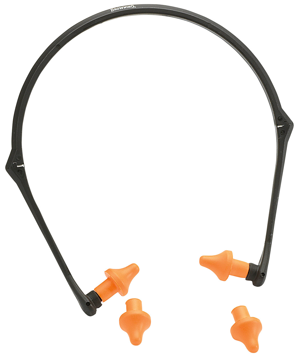 Browning Banded Earplugs 22 dB NRR Folding Hearing Protection Black/Orange