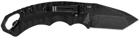Kershaw Shuffle II Folding Knife 2.60" American Tanto Black Oxide BlackWash 8Cr14MoV Blade, Black GFN Handle