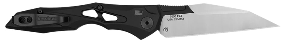 Kershaw Launch 13 Automatic Folding Knife 3.50" Wharncliffe Black Cerakote CPM 154 Blade, Black Anodized Aluminum Handle