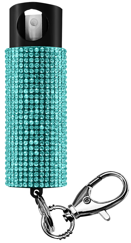 Guard Dog Bling-It-On Pepper Spray 18% OC UV Dye 16ft Range 0.50oz Teal with Keychain