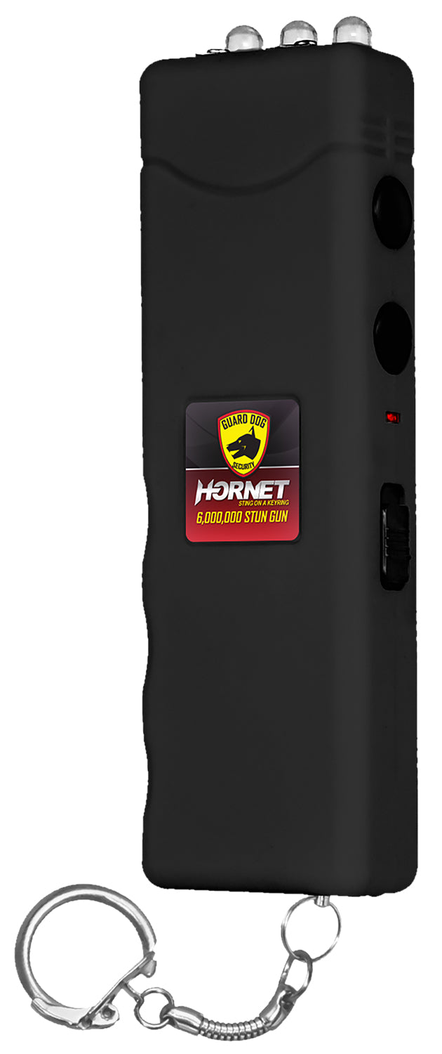 Guard Dog Security SGGDH6000BK Hornet Stun Gun Black with LED Light and Keychain