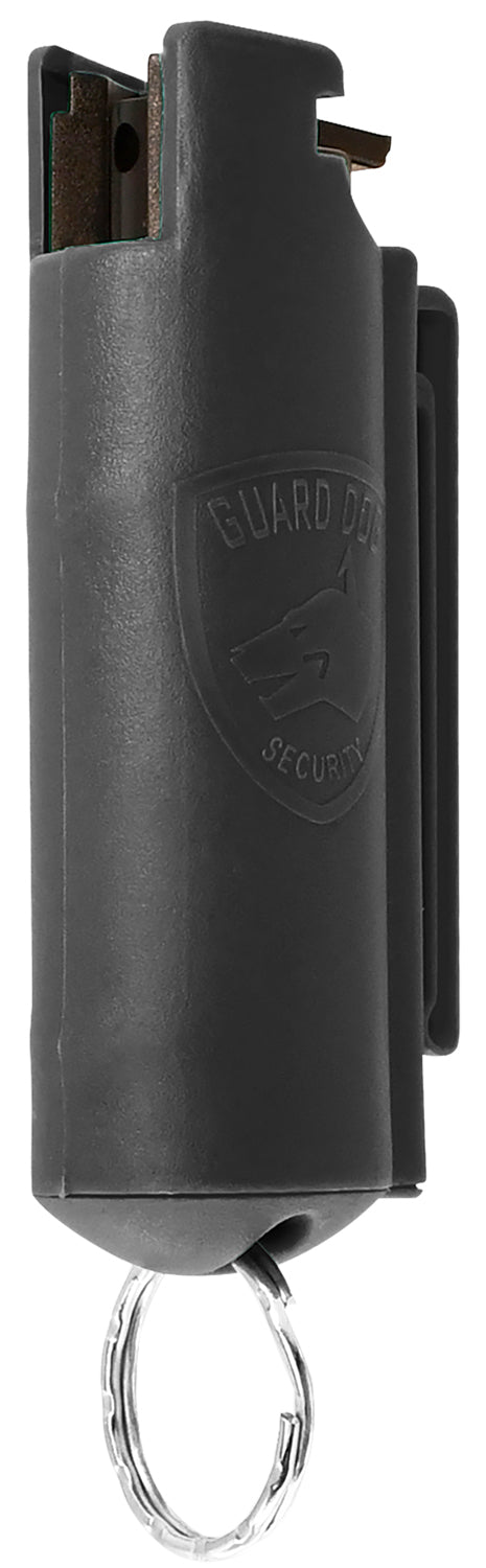Guard Dog Pepper Spray Keyring 0.50 oz 16 ft Range Black