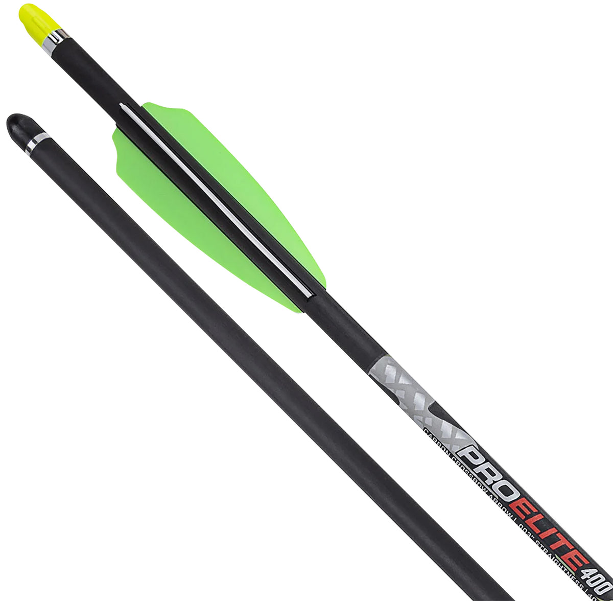 TenPoint Pro Elite 400 Carbon 20-Inch Crossbow Arrow Alpha Nocks .003 Straightness Yellow