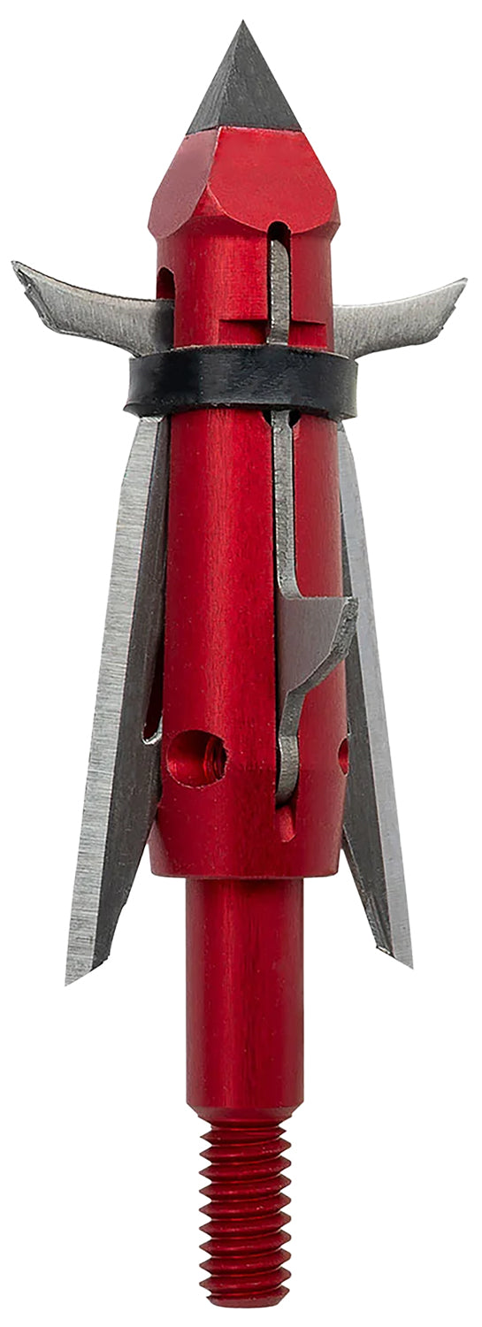 TenPoint Nemesis Mechanical Broadhead Chisel Tip 100gr 420 Stainless Steel Blades Red 3 Pack