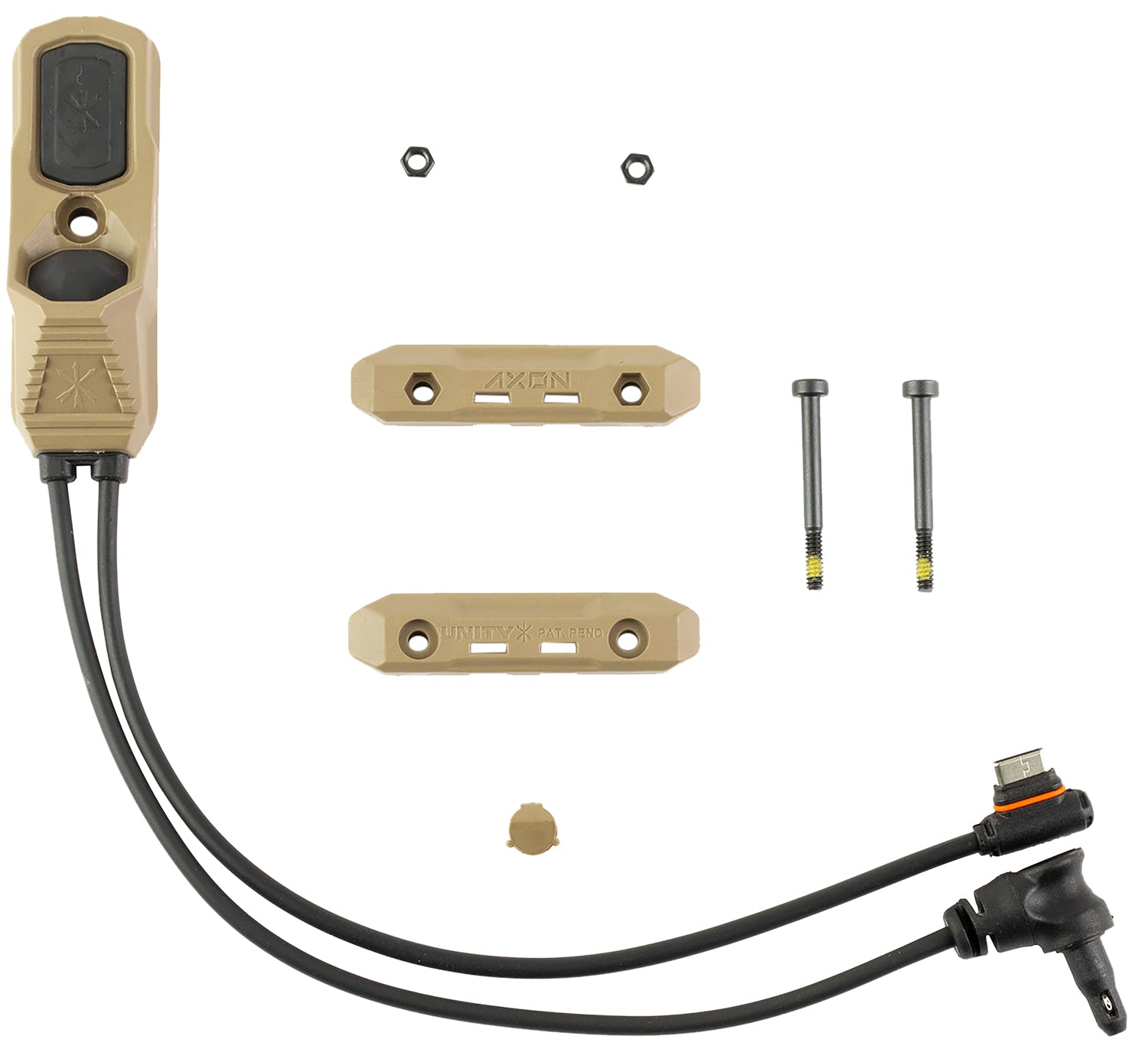 Unity Tactical AXON Flat Dark Earth USB-C Remote Switch for Weapon Lights and Crane Laser