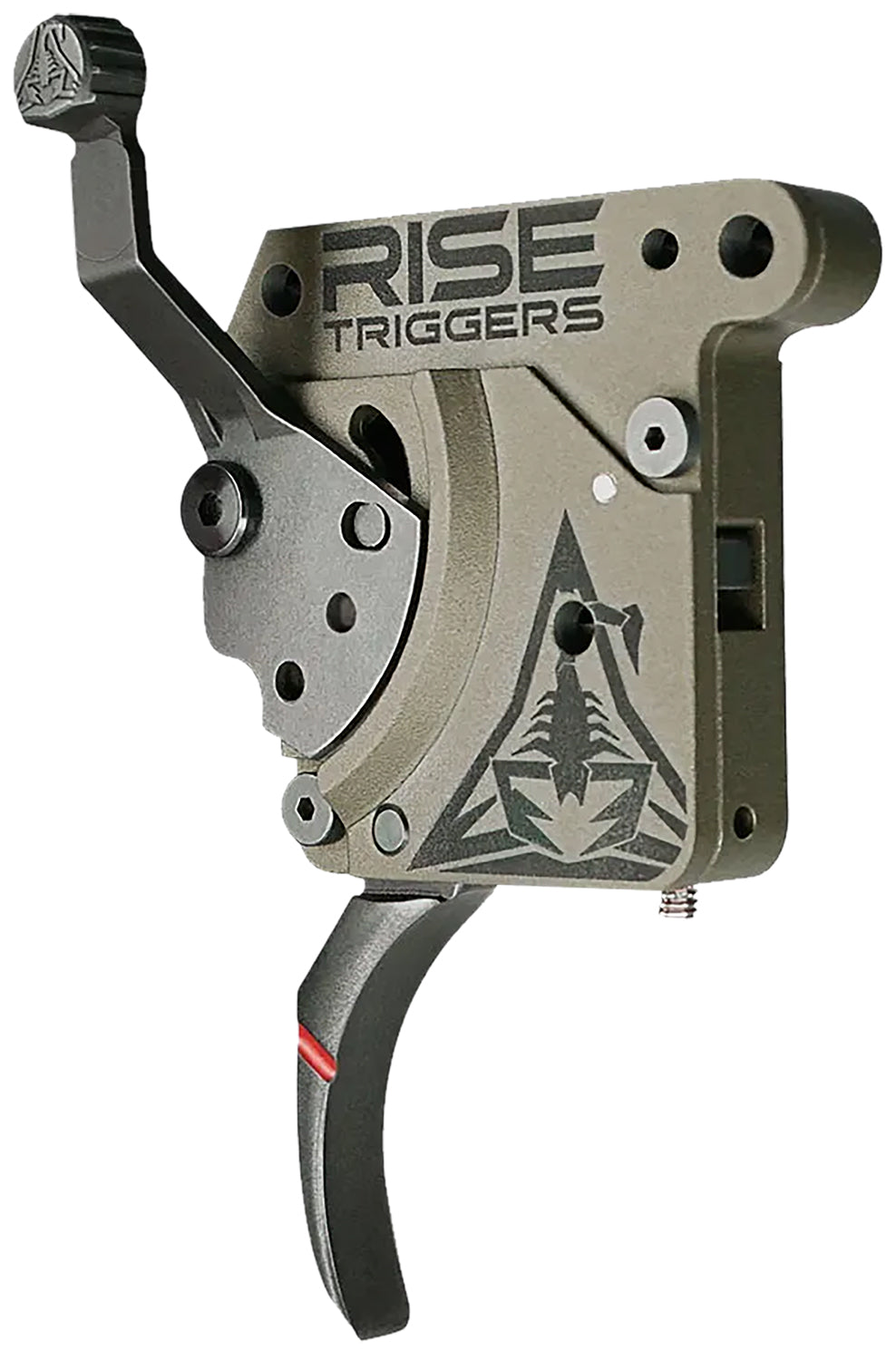 Rise Armament RA-735C Reliant Trigger Black/FDE Curved for Rem 700