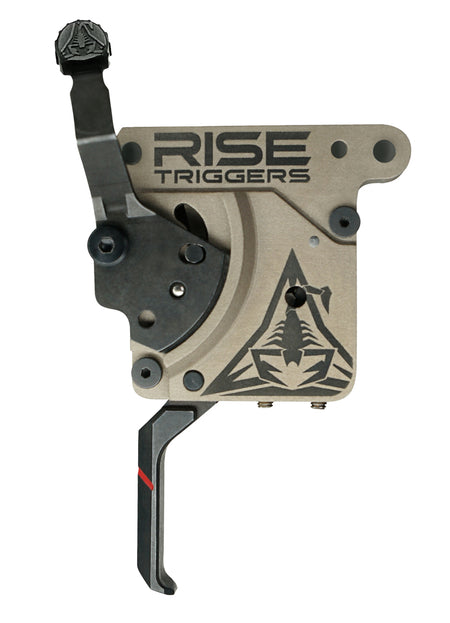 Rise Armament RA735FBC Reliant Flat Trigger Black/FDE with Bolt Catch for AR-15