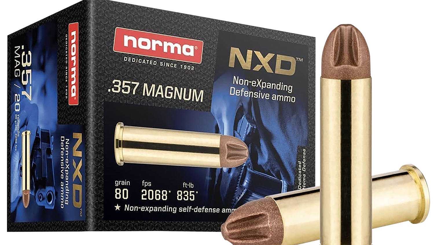 Norma NXD .357 Magnum 80 gr Solid ammo