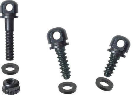 Outdoor Connection BO5 Swivel Base Set – Black Steel, Includes 7/8" McScrew, Wood Screw Bases & 3 Spacers
