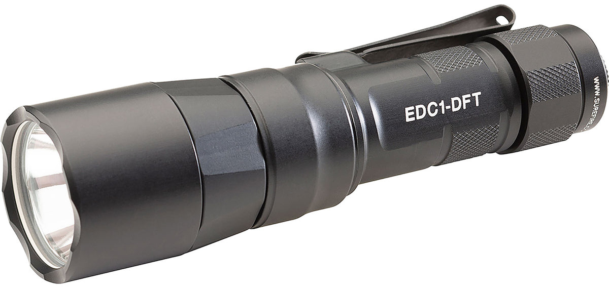 SureFire EDC1-DFT Everyday Carry Series Black Anodized Dual Fuel 350/650 Lumens Flashlight
