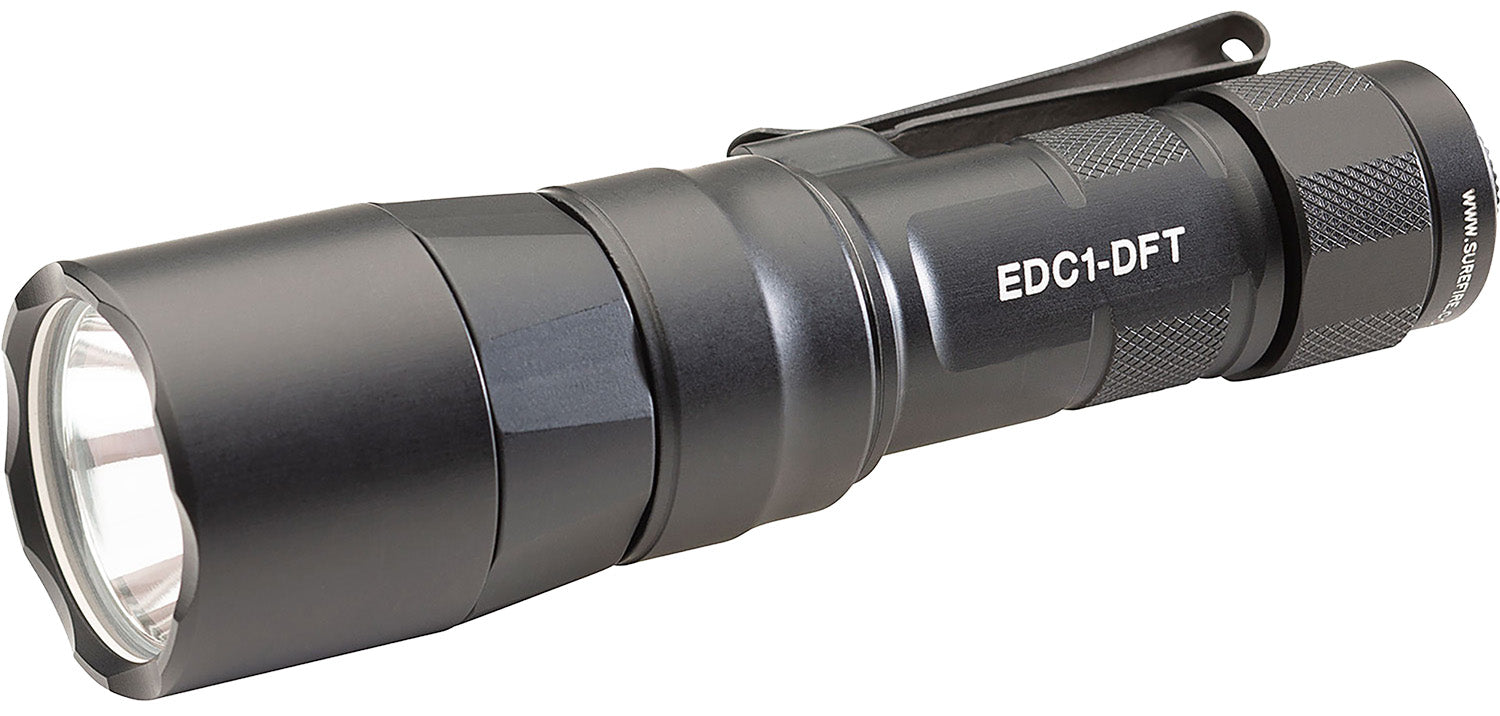 SureFire EDC1-DFT Everyday Carry Series Black Anodized Dual Fuel 350/650 Lumens Flashlight