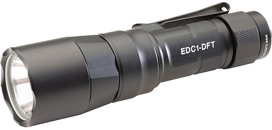 SureFire EDC1-DFT Everyday Carry Series Black Anodized Dual Fuel 350/650 Lumens Flashlight