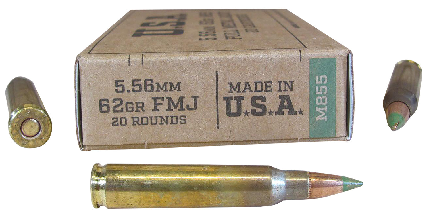 Winchester SGM855KW M855 Full Metal Jacket FMJ 62 Grain 5.56x45mm NATO