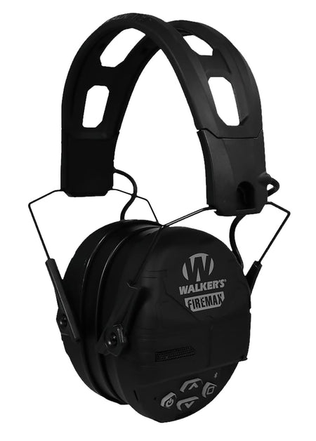 Walker's GWPDFM-BT FireMax Bluetooth Digital Electronic Hearing Protection Muff 23 dB Black