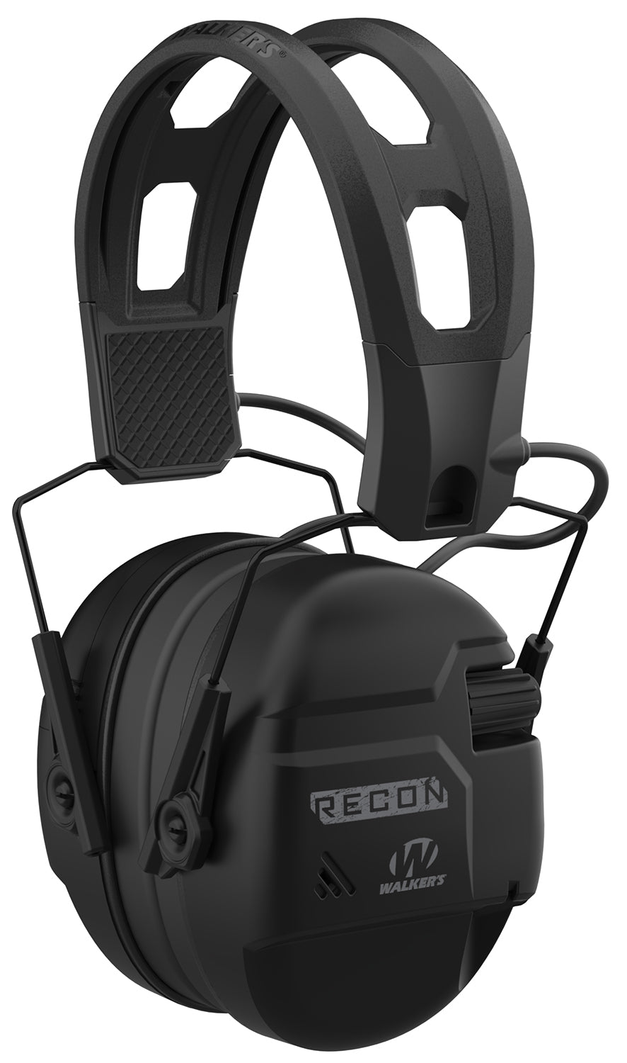 Walker's GWPRECM Recon Digital Electronic Muff Over the Head 26 dB NRR Black
