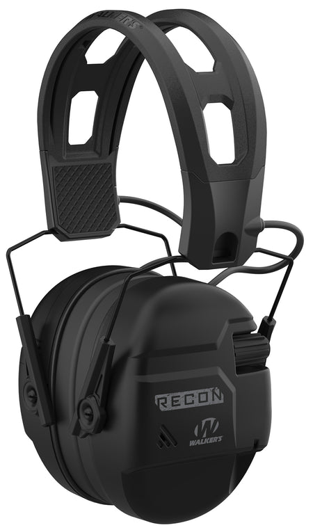 Walker's GWPRECM Recon Digital Electronic Muff Over the Head 26 dB NRR Black