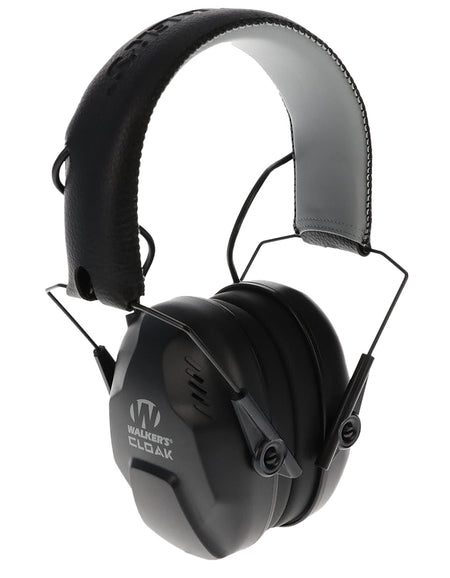Walker's GWPCLKDM Cloak Dual Mic Electronic Ear Muff Over the Head 23-25 dB Black