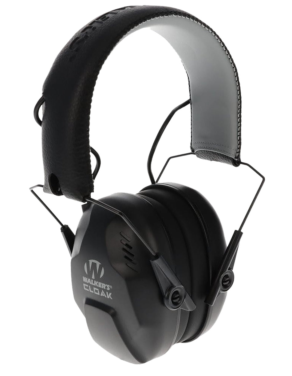 Walker's GWPCLKDM Cloak Dual Mic Electronic Ear Muff Over the Head 23-25 dB Black