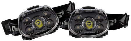 Cyclops CYC-HLFXP-2PK Force XP LED Headlamp Black 350 Lumens Red/Green Cree LED 2-Pack
