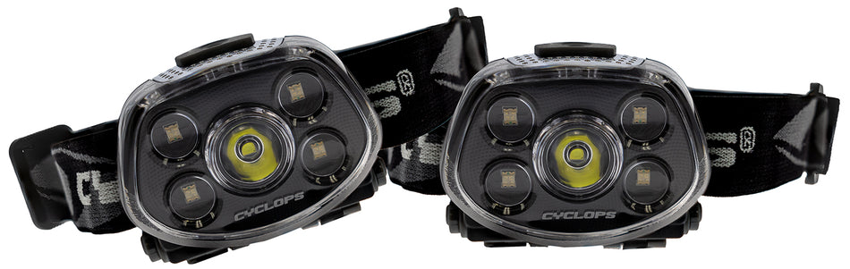 Cyclops CYC-HLFXP-2PK Force XP LED Headlamp Black 350 Lumens Red/Green Cree LED 2-Pack