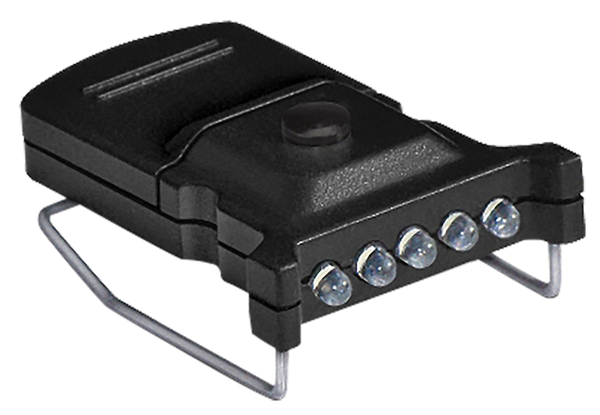 Cyclops CYC-MHC2PK-W Micro Hat Clip Light Black 10 Lumens White LED 2-Pack