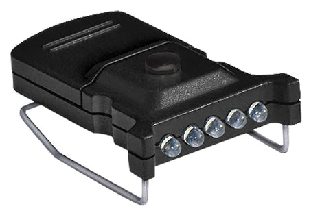 Cyclops CYC-MHC2PK-W Micro Hat Clip Light Black 10 Lumens White LED 2-Pack