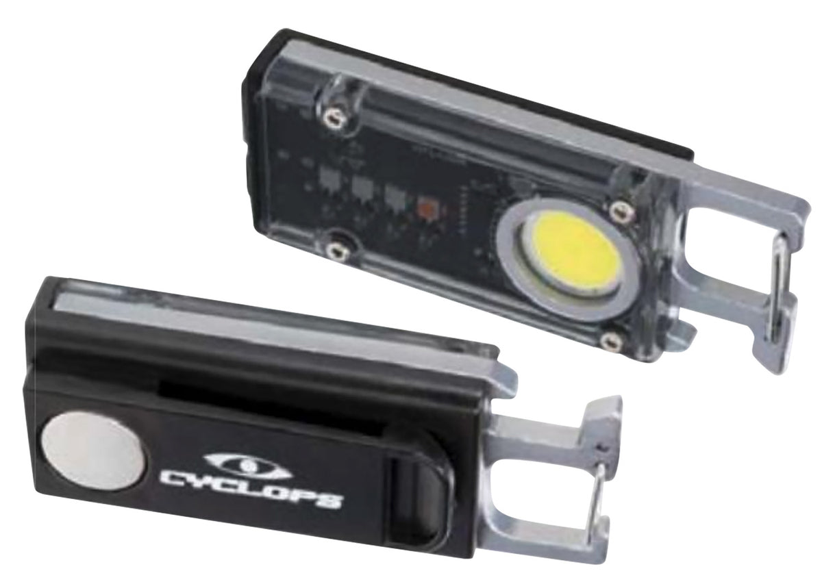 Cyclops CYC-FLSHCLIP Flash Clip Keychain Light Black 300 Lumens Red/Green/Purple/Blue